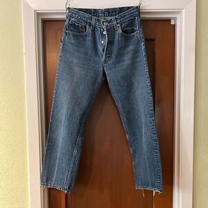 Vintage Levi's Blue Straight-Leg Jeans